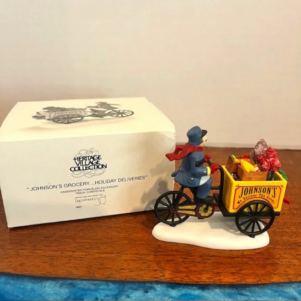 Dept 56 Heritage Village Collection “Johnson’s Grocery…Holiday Deliveries”